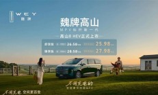 蓝牌混动百公里不到7升油 魏牌高山8 HEV预售：27.58万起