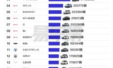 前11个月国产车型销量榜：比亚迪封神 前十独占八席