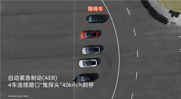 乐道L60实测主动安全:4车连续路口鬼探头40km/h成功刹停