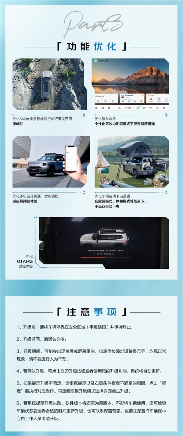 新增仰望U8同款原地掉头功能!深蓝G318最新OTA发布