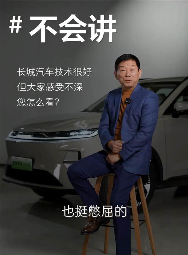 魏建军:长城汽车技术很好但不会讲 挺憋屈的