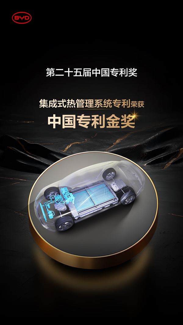 累计研发投入超1800亿元！比亚迪再获2项国家级专利金奖